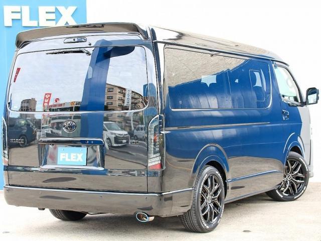 ハイエースワゴン GL ロング ワゴンGL 内装アレンジVer1 サイドテーブル アルパインBIG-X11ナビ ETC2.0 12.8型フリップダウンモニター ブラックエディション 艶有り ローダウン バッドフェイスボンネット(16枚目)