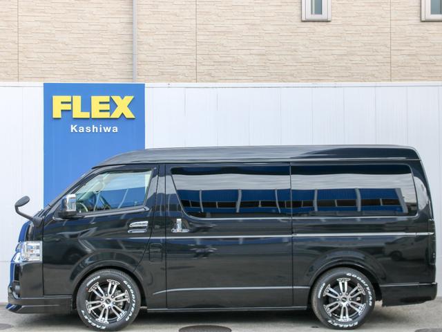 ハイエースワゴン 　ワゴン　ＧＬ　ファインテックツアラー　２ＷＤ　両側パワースライドドア　ブラックマイカ　オットマン付きキャプテンシート　スライドレール　カロッツェリア９インチナビ　ＥＴＣ　フリップダウンモニター（7枚目）
