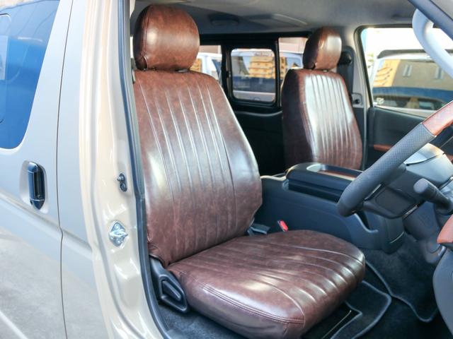 ハイエースバン スーパーGL ダークプライムII バン スーパーGL アースカラーパッケージ カスタム ブラックエディション シートカバー アルパインBIG-X11ナビ ETC2.0 オフロードパッケージ LED ベッドキット キャンピングカー(24枚目)