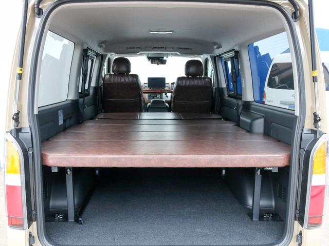 ハイエースバン スーパーGL ダークプライムII バン スーパーGL アースカラーパッケージ カスタム ブラックエディション シートカバー アルパインBIG-X11ナビ ETC2.0 オフロードパッケージ LED ベッドキット キャンピングカー(37枚目)
