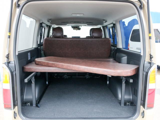 ハイエースバン スーパーGL ダークプライムII バン スーパーGL アースカラーパッケージ カスタム ブラックエディション シートカバー アルパインBIG-X11ナビ ETC2.0 オフロードパッケージ LED ベッドキット キャンピングカー(38枚目)