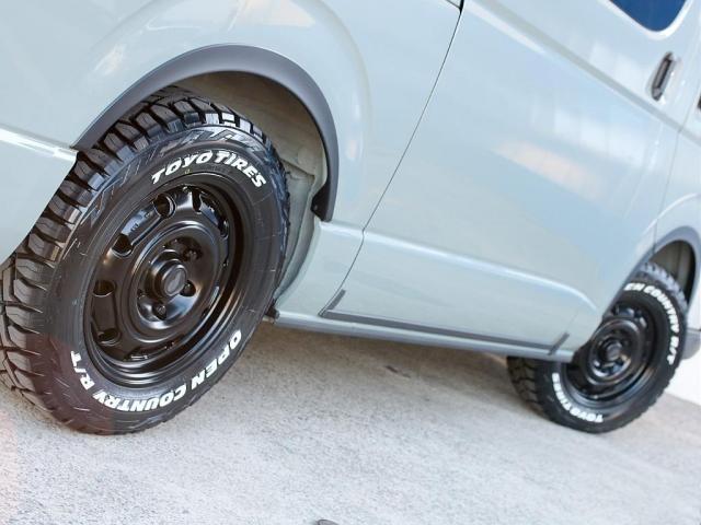 ハイエースバン スーパーGL ダークプライムII スーパーGL アースカラー オフロードパッケージ クリーンディーゼル4WD ブラックエディション キャンピングカー ベッドキット シートカバー カスタム アルパインBIG-X11ナビ ETC2.0(17枚目)