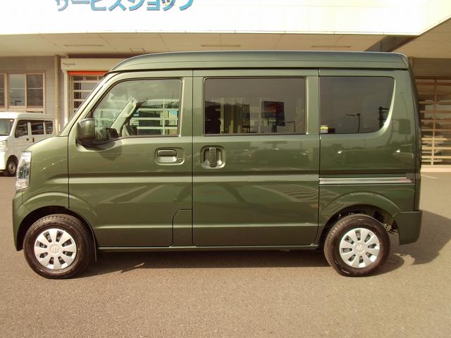 エブリイ JOIN ディスプレーオーディオ バックアイカメラ 両側スライドドア スライドドアクローザー LEDヘッドランプ キーレスプッシュスタート 衝突被害軽減ブレーキ 後退時ブレーキサポート 運転席シートヒーター リクエストスイッチ USBソケット(4枚目)