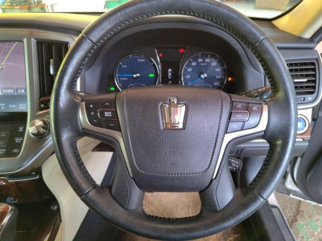 クラウンハイブリッド ロイヤルサルーン 12セグHDDナビBカメラHIDキーフリETCオートAC(14枚目)