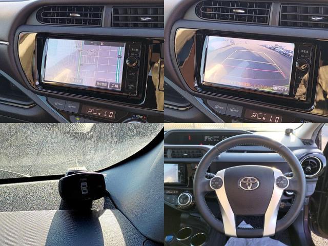 アクア G 1オナ12セグMナビBカメLEDライトETCコーナSキーフリ(6枚目)