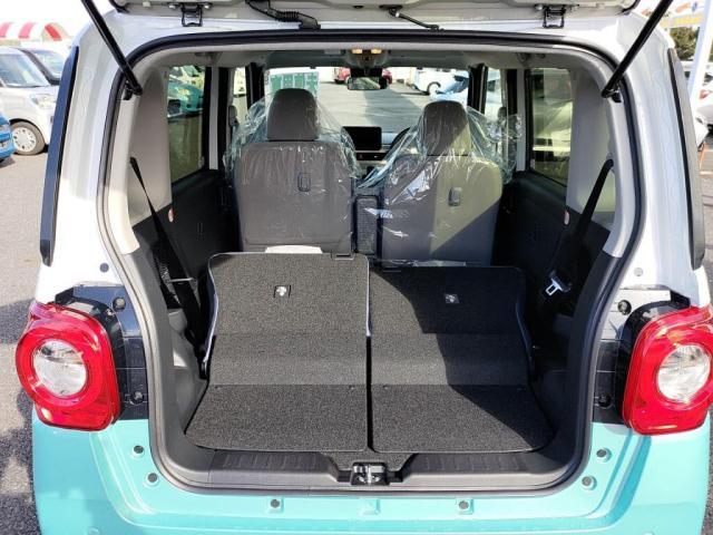 ムーヴキャンバス ストライプスＧターボ　届出済未使用車　ＬＥＤライト両Ａドア衝突軽減ＢコーナＳキーフ（27枚目）