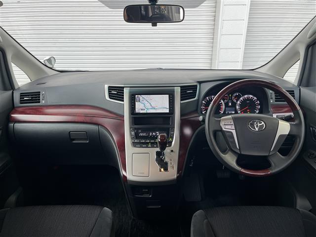 ヴェルファイア 2.4Z 純正ナビ CD DVD AM FM ワンセグTV バックカメラ ETC MTモード付AT プッシュスタート スマートキー 片側パワースライドドア 3列目シート HIDヘッドライト 純正フロアマット(42枚目)