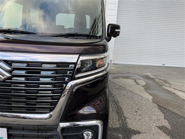 スペーシアカスタム ハイブリッドＸＳターボ　禁煙車ディーラーナビ　ＣＤ／ＢＴ／ＵＳＢ　３６０度カメラ　両側パワスラ　ＡＣＣ　パドルシフト　シートヒーター　ＬＥＤヘッドライト　オートハイビーム　ハーフレザーシート　コーナーセンサー（32枚目）