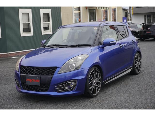 スイフトスポーツ ベースグレード　１年保証付　社外ナビ　車高調　フルセグ　Ｂｌｕｅｔｏｏｔｈ　ＥＴＣ　マニュアル車　社外マフラー　クルーズコントロール　ＬＥＤヘッドライト　オートライト　ＣＤ・ＤＶＤ　社外アルミホイール　スマートキー（4枚目）