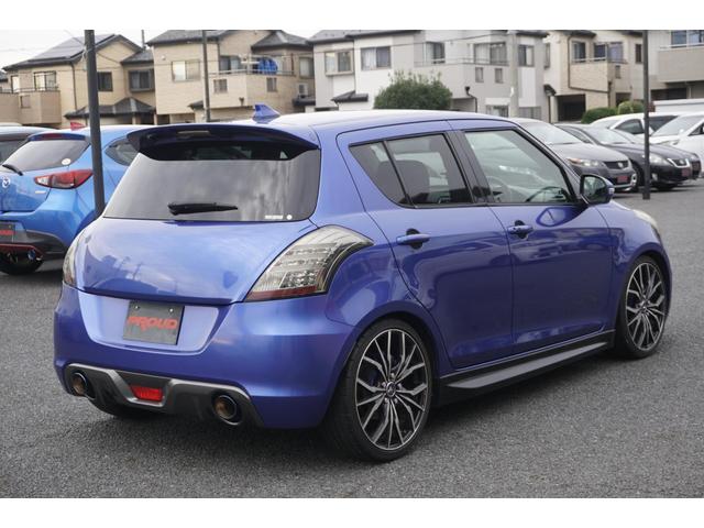 スイフトスポーツ ベースグレード　１年保証付　社外ナビ　車高調　フルセグ　Ｂｌｕｅｔｏｏｔｈ　ＥＴＣ　マニュアル車　社外マフラー　クルーズコントロール　ＬＥＤヘッドライト　オートライト　ＣＤ・ＤＶＤ　社外アルミホイール　スマートキー（8枚目）