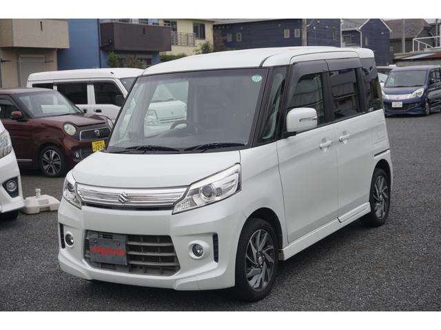 スペーシアカスタム ＴＳ　１年保証付　社外１０インチナビ　フルセグＴＶ　バックカメラ　Ｂｌｕｅｔｏｏｔｈ　フリップダウンモニター　ＥＴＣ　両側パワースライドドア　ＣＤ・ＤＶＤ再生　ラジオ　ターボ　スマートキー　プッシュスタート（4枚目）