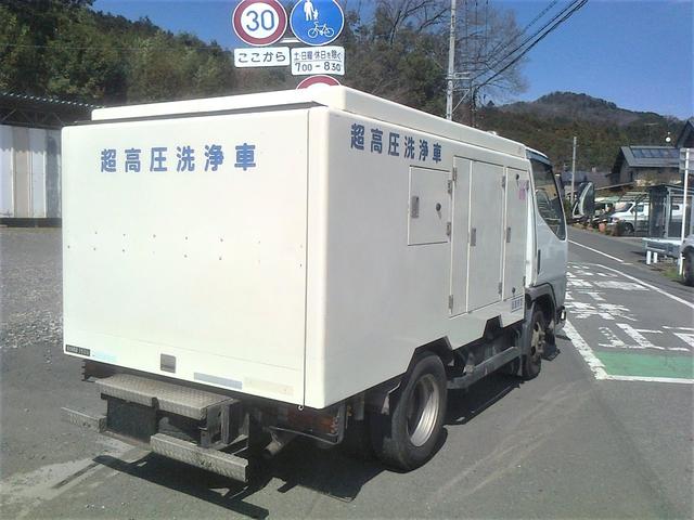 キャンターガッツ シンショー　高圧洗浄車　清掃車　ＳＪＤ－２１５３（4枚目）