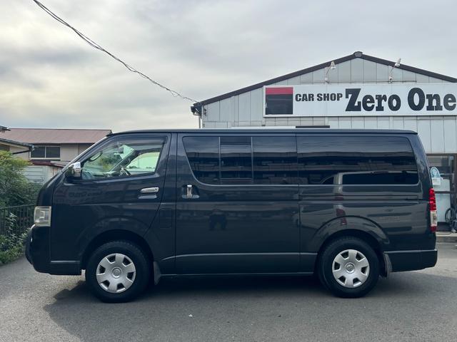 ハイエースバン ロングスーパーGL ディーゼル 4WD フロントバンパーガード デジタルミラー 100V電源 HDDナビ ETC2.0 ベットキット バックモニター WエアバックWエアコン シートカバー リアシートベルト(11枚目)