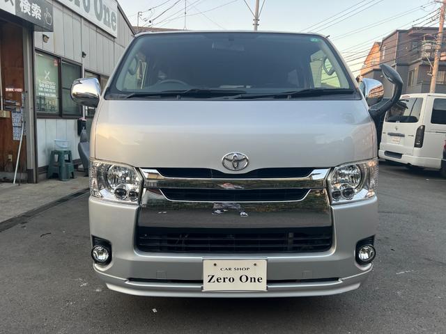 ハイエースバン ロングスーパーＧＬ　４型スーパーＧＬ　スマートキー　ワンオーナー車　ＴＲＤリップ　純正ＬＥＤライト　アルパインＳＤナビ　ビルトインＥＴＣ　バックモニター　フルセグ　Ｂオーディオ　純正セキュリティ　ＯＰアルミ（2枚目）