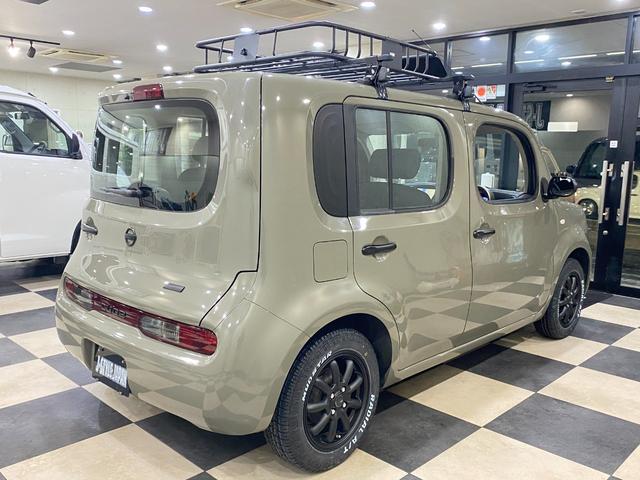 キューブ １５Ｓ　新品１５ＡＷ　新品ルーフキャリア　テールレンズキャンディーブラック塗装　ＥＴＣ　色替車（17枚目）