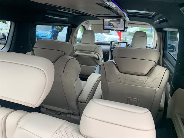 アルファードハイブリッド エグゼクティブラウンジ ワンオーナー シートエアコン デジタルミラー LEDヘッドライト オートマチックハイビーム クリアランスソナー ガラスルーフ スマートキー ナビ Bluetooth シートヒーター ETC オットマン(52枚目)