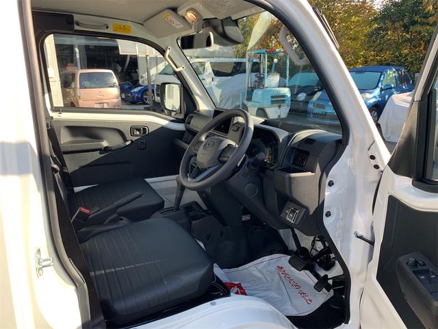 ハイゼットトラック 多目的ダンプ 届出済み未使用車 パワーウィンド 横滑り防止機能 マニュアルエアコン パートタイム4WD ABS パワステ 運転席エアバッグ オートライト キーレスキー クリソナ 電動格納ドアミラー(11枚目)