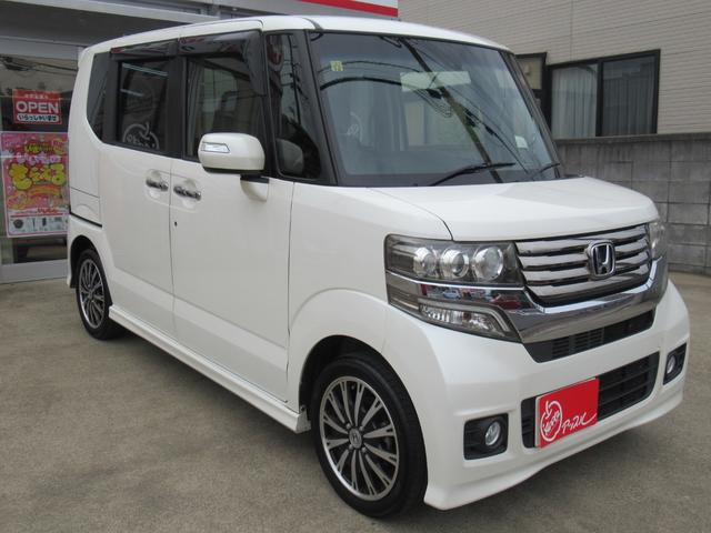 Ｎ－ＢＯＸカスタム Ｇ　ターボＳＳパッケージ　特別仕様車　ターボ　両側電動スライドドア　あんしんパッケージ　純正ナビ　バックカメラ　ＥＴＣ　　スマートキー　ＨＩＤヘッド　１０．１インチリアフリップダウンモニター（6枚目）