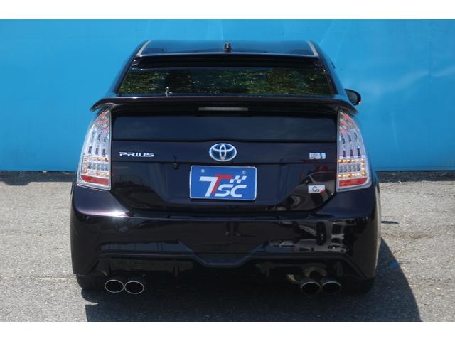 プリウス Sツーリングセレクション・G’s フジツボ4本出しマフラー/ルーフエンドスポイラー/リアスポイラー/Gs18インチアルミ/SDナビ/バックカメラ/ステアリングリモコン/フルセグ/Gsエアロ/ETC/スマートキー/HIDヘッドライト/(29枚目)