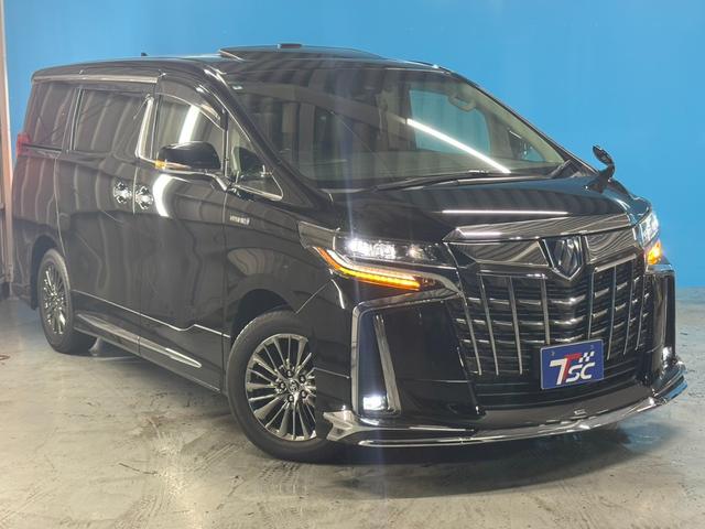 アルファードハイブリッド ＳＲ　Ｃパッケージ　禁煙／モデリスタフルエアロ／ツインムーンルーフ／デジタルインナーミラー／３眼ＬＥＤヘッドライト／１２インチ後席モニター／１０インチナビゲーション／黒革シート／純正１７ＡＷ／ＡＣＣ／衝突軽減ブレーキ（21枚目）