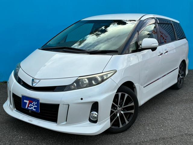 エスティマ アエラス　プレミアムエディション　後期／アルパイン９インチナビ／１０．２インチフリップダウンモニター／コーナーセンサー／ＴＲＤフロントリップ／ハーフレザーシート／パワーシート／オットマン／ＥＴＣ／バックカメラ／オートクルーズ（16枚目）