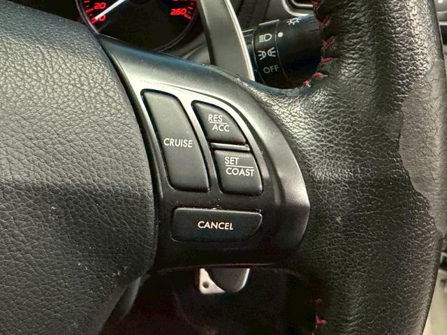 インプレッサ ＷＲＸ　ＳＴＩ　Ａライン　リアスポイラー／メモリーナビ／Ｂｌｕｅｔｏｏｔｈ接続可／禁煙車／純正１８インチアルミ／ハーフレザーシート／クルーズコントロール／コムテックドライブレコーダー前後／パドルシフト（10枚目）