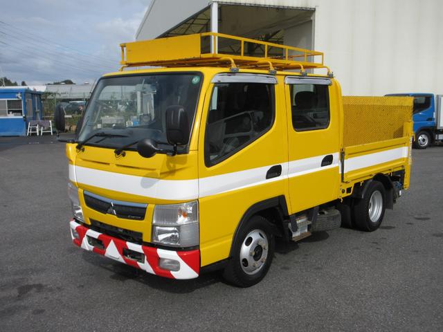 キャンター  Wキャブ  すいちょくゲート  積載2トン  乗車定員6人  全低床  平ボデー(5枚目)