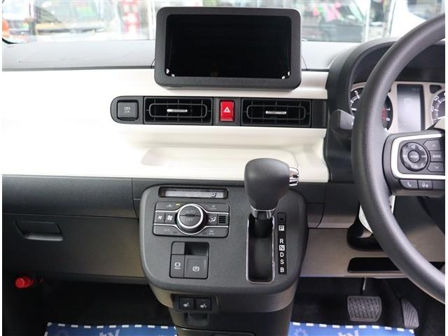 ムーヴキャンバス ストライプスG t届出済み未使用車 バックカメラ付 衝突軽減ブレーキ LEDライト 両側電動スライドドア スマートキー I-STOP 電動パーキングブレーキ コーナーセンサー オートエアコン シートヒーター(14枚目)