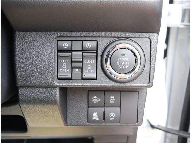 ムーヴキャンバス ストライプスG t届出済み未使用車 バックカメラ付 衝突軽減ブレーキ LEDライト 両側電動スライドドア スマートキー I-STOP 電動パーキングブレーキ コーナーセンサー オートエアコン シートヒーター(19枚目)