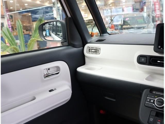 ムーヴキャンバス ストライプスG t届出済み未使用車 バックカメラ付 衝突軽減ブレーキ LEDライト 両側電動スライドドア スマートキー I-STOP 電動パーキングブレーキ コーナーセンサー オートエアコン シートヒーター(21枚目)