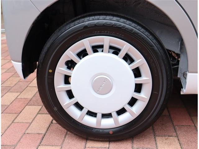 ムーヴキャンバス ストライプスG t届出済み未使用車 バックカメラ付 衝突軽減ブレーキ LEDライト 両側電動スライドドア スマートキー I-STOP 電動パーキングブレーキ コーナーセンサー オートエアコン シートヒーター(23枚目)