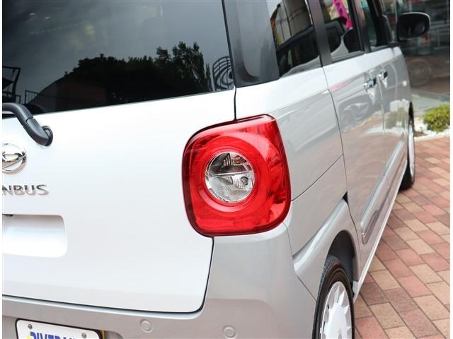 ムーヴキャンバス ストライプスG t届出済み未使用車 バックカメラ付 衝突軽減ブレーキ LEDライト 両側電動スライドドア スマートキー I-STOP 電動パーキングブレーキ コーナーセンサー オートエアコン シートヒーター(30枚目)