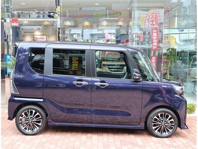 タント カスタムRSリミテッド 届出済み未使用車 バックカメラ付 ETC レーダークルーズ 両側電動スライドドア シートヒーター LEDライト スマートキー コーナーセンサー I-STOP ベンチシート 純正15AW オートエアコン(5枚目)