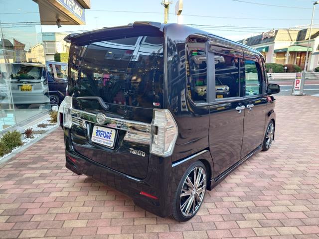 タント カスタムRS トップエディションSAII 8インチナビ Bカメラ ETC 車高調 クレンツェアルミ 両側電動スライド LEDライト スマートキー 衝突軽減ブレーキ オートエアコン サイドSRS BTオーディオ フルセグTV I-STOP(6枚目)