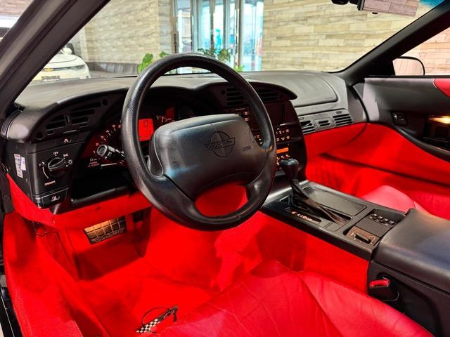 シボレーコルベット ベースグレード　９６年モデル／正規ディーラー車／赤革シート／パワーシート／クルーズコントロール／ＥＴＣ／ＣＤ再生可／グラストップ（ＵＳオプション）／ドアミラー（ＵＳ純正タイプ）／純正１７インチＡＷ（28枚目）