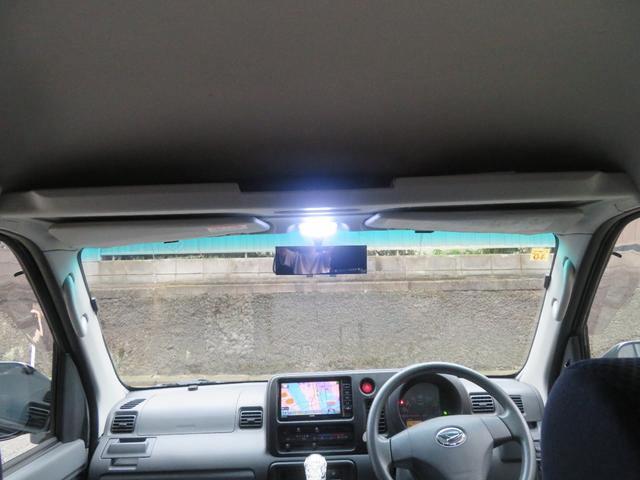 ハイゼットカーゴ クルーズターボ 5MT 走行26000km ABS Wエアバッグ キーレス 全席PW Bカメラ 電動格納ミラー LEDヘッドライト 純正LEDフォグ Bluetoothナビ 13インチAW新品タイヤ 記録簿(34枚目)