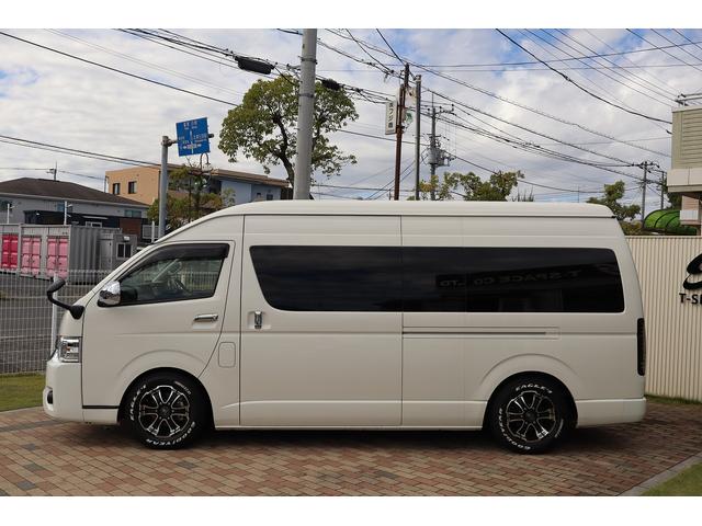 ハイエースコミューター スーパーロングGLターボ 10人乗り 3ナンバー乗用登録 普通免許可 ワンオーナー車 ツインモニター 黒レザー調シートカバー デジタルインナーミラー BARBERO16AW 玄武ローダウン VALENTIジュエルLEDテール(56枚目)