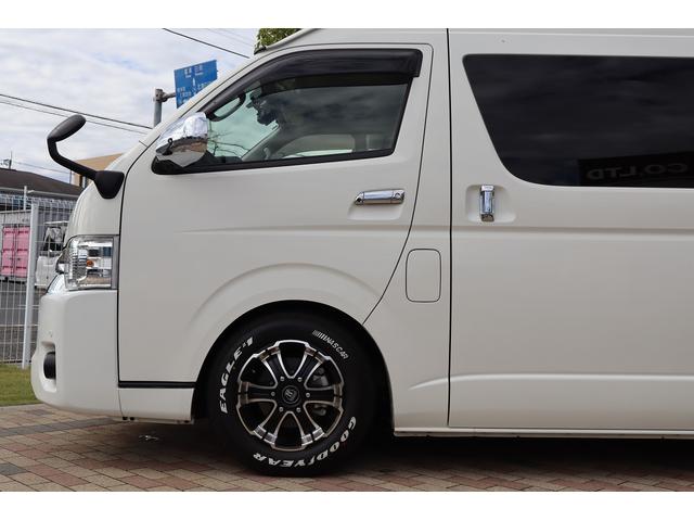 ハイエースコミューター スーパーロングGLターボ 10人乗り 3ナンバー乗用登録 普通免許可 ワンオーナー車 ツインモニター 黒レザー調シートカバー デジタルインナーミラー BARBERO16AW 玄武ローダウン VALENTIジュエルLEDテール(61枚目)