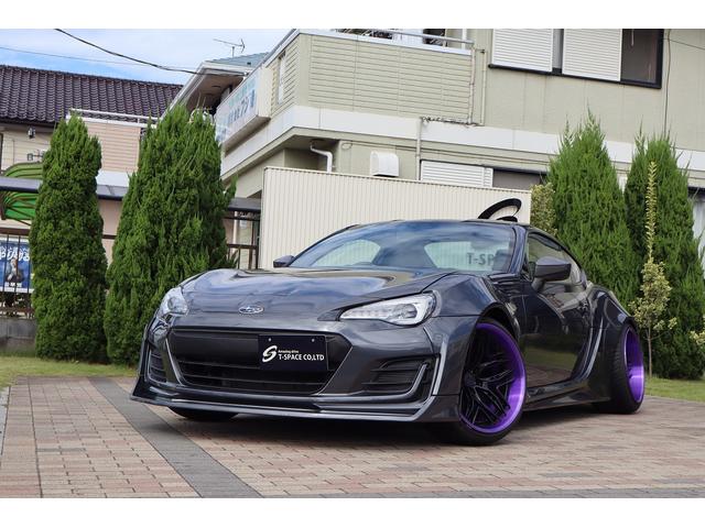 BRZ R 後期型 AIMGAINワイドボディ 326POWER車高調 WILSHIREFORGED19AW SKIDRacingアーム CSDブレーキ 左右出しマフラー CRYSTALEYEテール 8型ナビTV(2枚目)