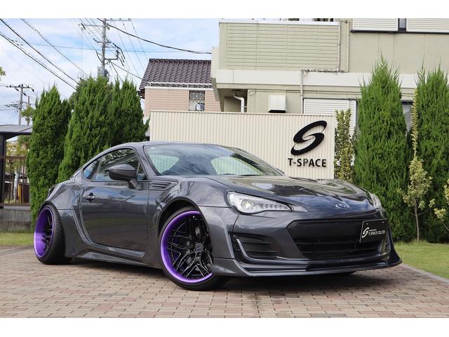 BRZ R 後期型 AIMGAINワイドボディ 326POWER車高調 WILSHIREFORGED19AW SKIDRacingアーム CSDブレーキ 左右出しマフラー CRYSTALEYEテール 8型ナビTV(3枚目)