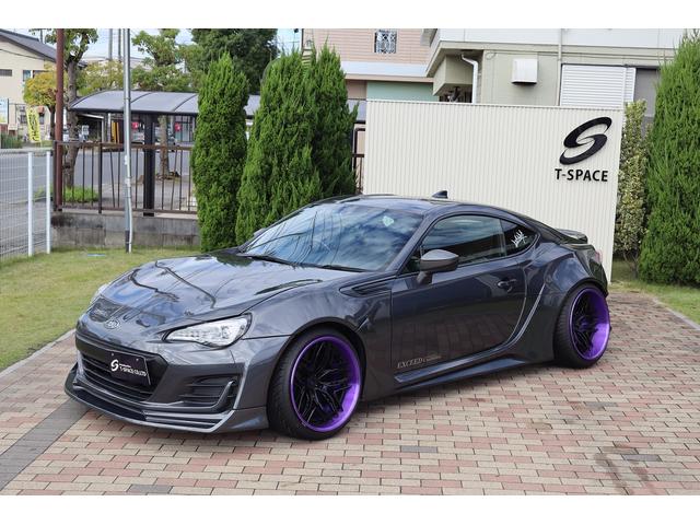 BRZ R 後期型 AIMGAINワイドボディ 326POWER車高調 WILSHIREFORGED19AW SKIDRacingアーム CSDブレーキ 左右出しマフラー CRYSTALEYEテール 8型ナビTV(4枚目)