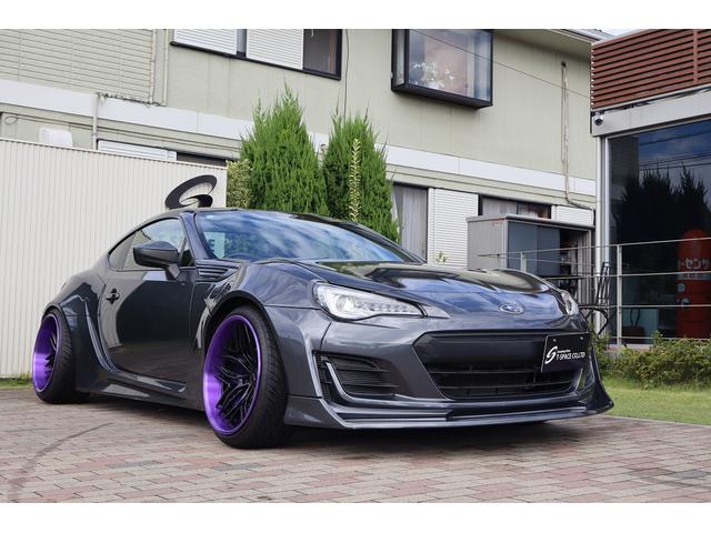 BRZ R 後期型 AIMGAINワイドボディ 326POWER車高調 WILSHIREFORGED19AW SKIDRacingアーム CSDブレーキ 左右出しマフラー CRYSTALEYEテール 8型ナビTV(7枚目)