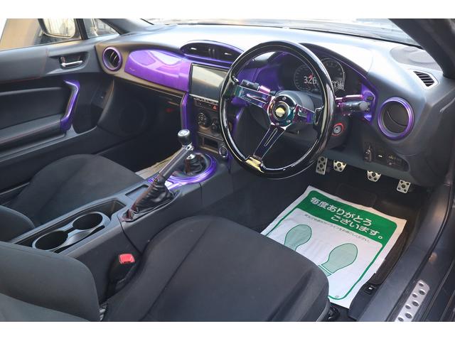 BRZ R 後期型 AIMGAINワイドボディ 326POWER車高調 WILSHIREFORGED19AW SKIDRacingアーム CSDブレーキ 左右出しマフラー CRYSTALEYEテール 8型ナビTV(13枚目)