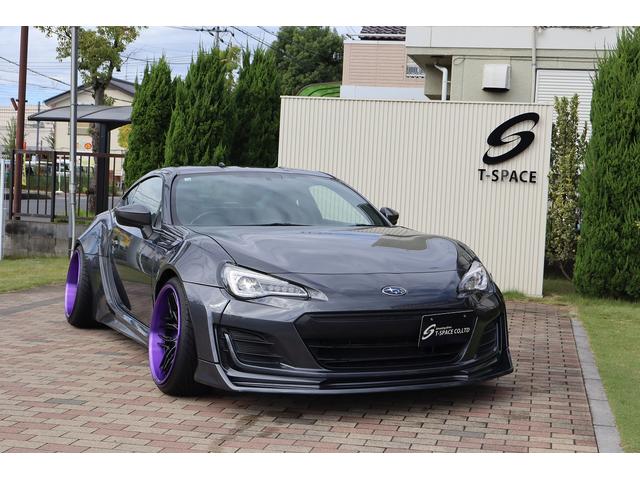 BRZ R 後期型 AIMGAINワイドボディ 326POWER車高調 WILSHIREFORGED19AW SKIDRacingアーム CSDブレーキ 左右出しマフラー CRYSTALEYEテール 8型ナビTV(54枚目)