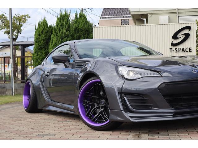 BRZ R 後期型 AIMGAINワイドボディ 326POWER車高調 WILSHIREFORGED19AW SKIDRacingアーム CSDブレーキ 左右出しマフラー CRYSTALEYEテール 8型ナビTV(59枚目)