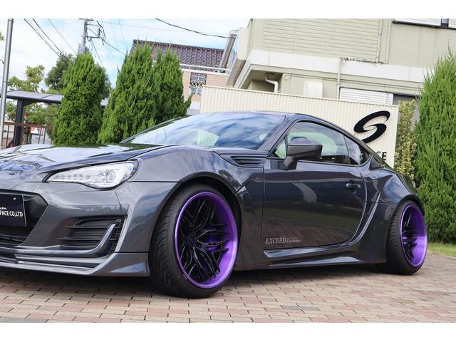 BRZ R 後期型 AIMGAINワイドボディ 326POWER車高調 WILSHIREFORGED19AW SKIDRacingアーム CSDブレーキ 左右出しマフラー CRYSTALEYEテール 8型ナビTV(60枚目)