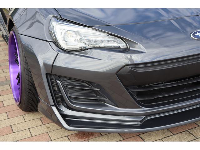 BRZ R 後期型 AIMGAINワイドボディ 326POWER車高調 WILSHIREFORGED19AW SKIDRacingアーム CSDブレーキ 左右出しマフラー CRYSTALEYEテール 8型ナビTV(61枚目)