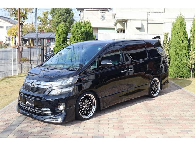 ヴェルファイア ２．４Ｚ　ゴールデンアイズ　後期型　ワンオーナー車　ＭＯＤＥＬＬＩＳＴＡエアロ＆マフラー　ＷＯＲＫ２０インチＡＷ　車高調　純正ツインモニター　両側パワースライドドア　パワーバックドア　ハーフレザーシート　ドライブレコーダー（4枚目）