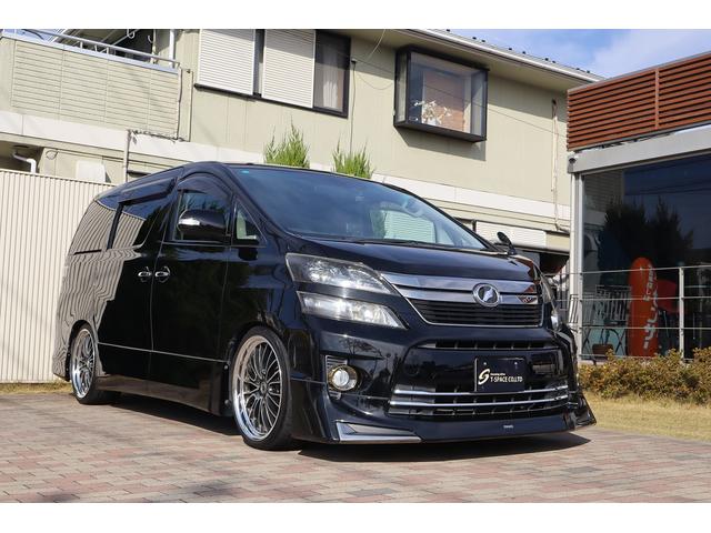 ヴェルファイア ２．４Ｚ　ゴールデンアイズ　後期型　ワンオーナー車　ＭＯＤＥＬＬＩＳＴＡエアロ＆マフラー　ＷＯＲＫ２０インチＡＷ　車高調　純正ツインモニター　両側パワースライドドア　パワーバックドア　ハーフレザーシート　ドライブレコーダー（7枚目）