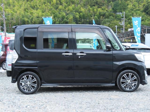 タント カスタムＲＳ　社外ナビ　ＴＶ　バックモニター　ＥＴＣ　両側パワースライドドア　純正アルミホイール　プッシュスタート（5枚目）